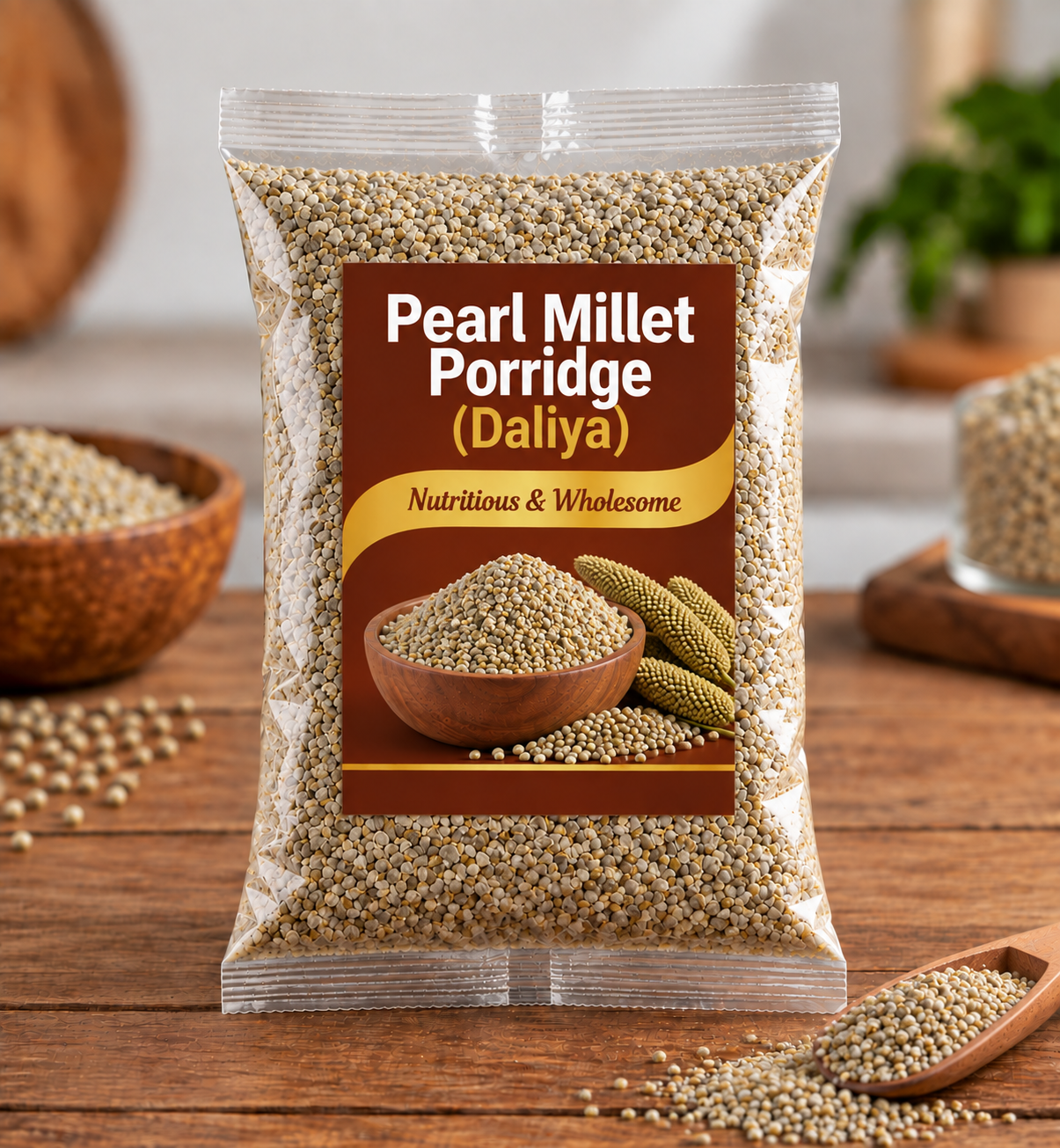 Pearl Millet Porridge (Bajra Daliya)