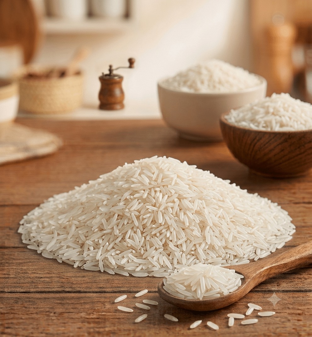 White Long Grain Basmati Rice (Lambe Daane Wale Safed Basmati Chawal)